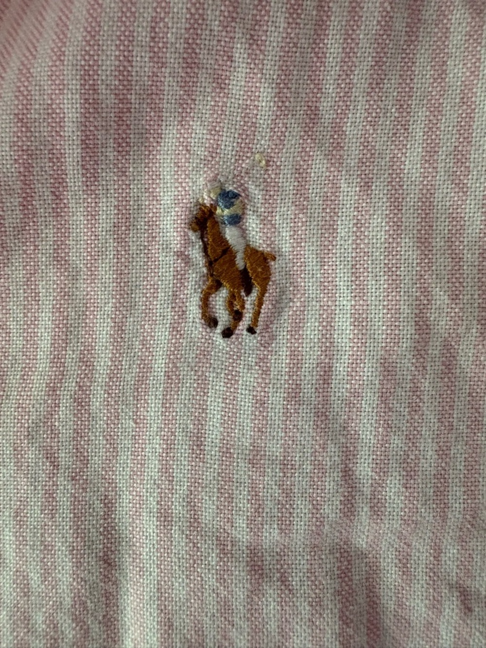 Ralph Lauren Pink Striped Button-Down Shirt - Picture 3 of 3